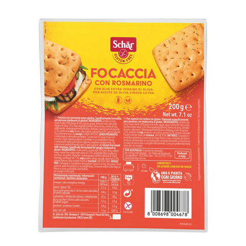 Schar Rosemary Focaccia 3pk