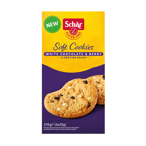 Schar Soft Cookies White Choc berry