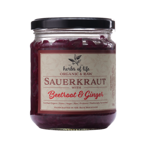 Herbs of life Beetroot & Ginger Sauerkra