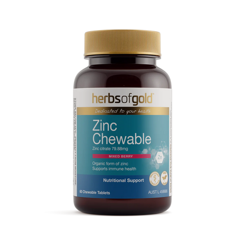 Herbs of Gold Zinc Chewable 60c