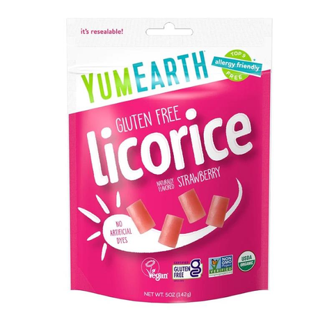 Yum Earth Organic gf strawberry licorice