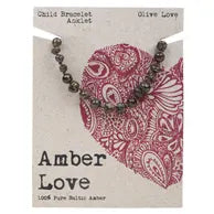 Amber Love Bracelet Olive 14cm