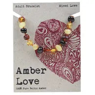 Amber Love Bracelet Mixed 20cm