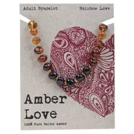 Amber Love Bracelet Rainbow 20cm