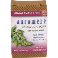 Auromere Himalayan Rose Ayurvedic Soap