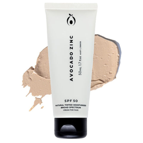 Avocado Zinc SPF50 Natural Tinted light