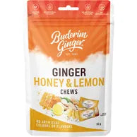 Buderim Ginger Honey Lemon chews 50g