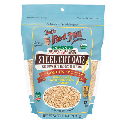 Bobs red Mill Steel Cut oats organic 680