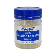 Bonvit Gelatin Capsule size 00 x100