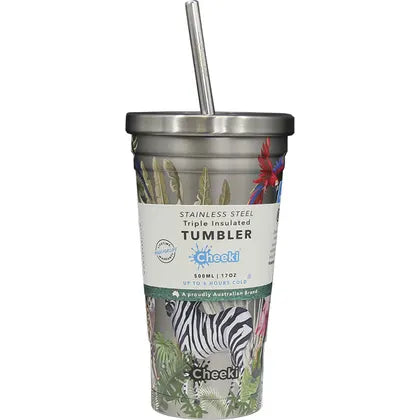 Cheeki S/S Jungle smoothie tumbler 500ml