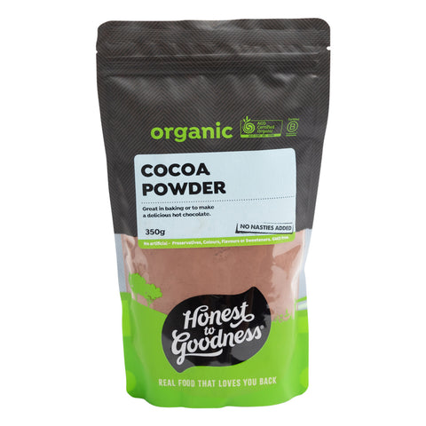 Honest to goodness organic cocoa powder 350g