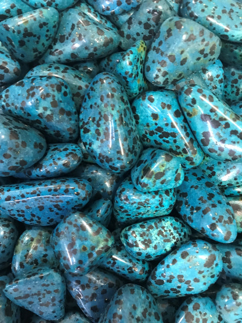 Tumbled Jasper Dalmation Blue