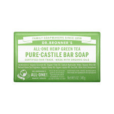 Dr Bronners Green Tea Bar Soap