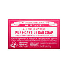 Dr Bronners Rose Bar Soap