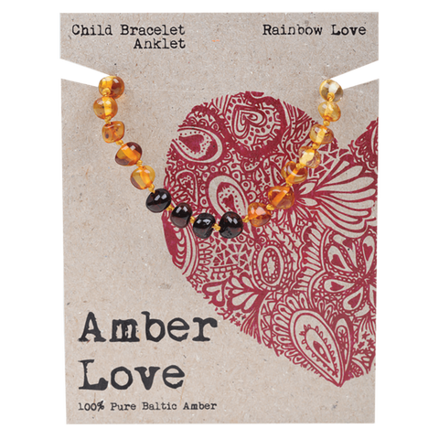 Amber Love Bracelet Rainbow 14cm