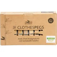 Go Bamboo Clothes Pegs x20