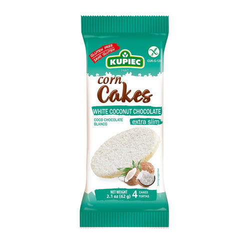 Kupiec Corn Cakes white coconut choc