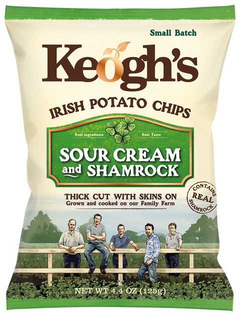 Keoghs Sour Cream & Shamrock chips