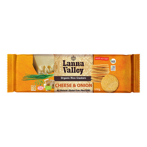 Lanna Valley Cheese & Onions Crackers