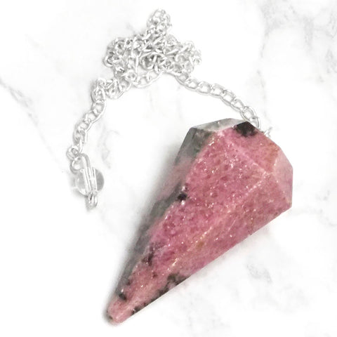 Rhodonite Pendulum