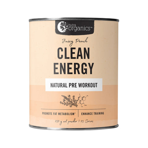 Nutra Organics Clean Energy Peach 250g