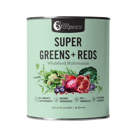 Nutra Organics Super Greens & Reds 300g