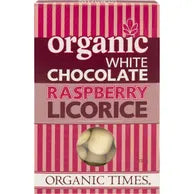 Organic Times White Choc Raspberry Licorice