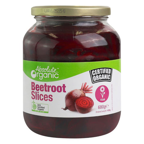 Absolute Organic Beetroot Slices 680g