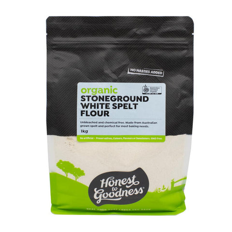 Organic stoneground white spelt flour 1k