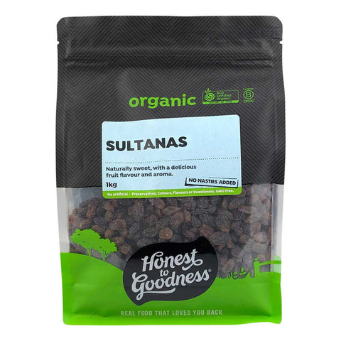 Honest to Goodness Organic Sultanas 1kg