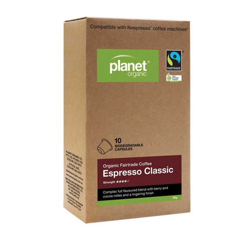 Planet Organic Espresso Classic Capsules 10pk