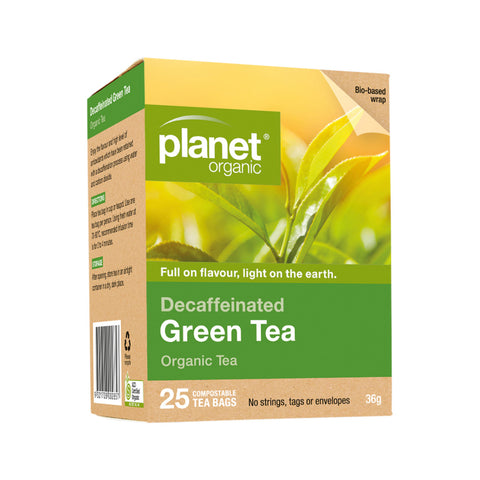 Planet Organic Decaffeinated Green Tea 25 bags