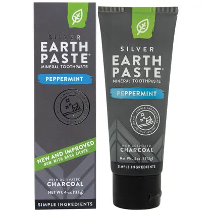 Redmond Earthpaste Silver Peppermint & Charcoal To