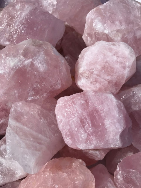 Rough Rose Quartz chunks