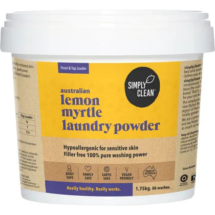 Simply Clean Lemon Myrtle laundry Powder 1.75kg