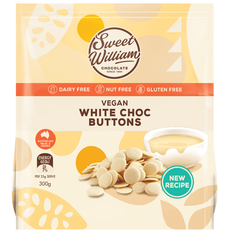 Sweet William White Choc Buttons