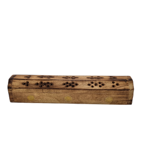 Wooden Coffin incense burner 30cm