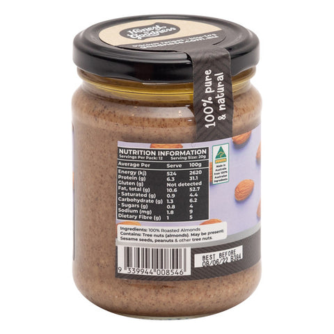 Honest to goodness almond butter 240g