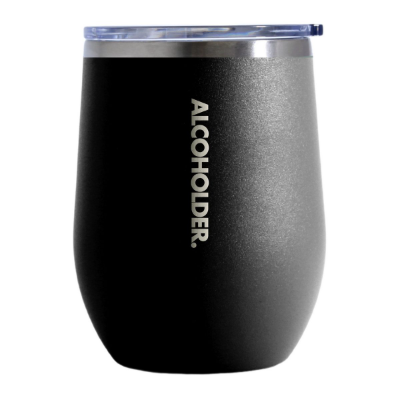 Alcoholder Insulated Wine Tumbler Matt Black