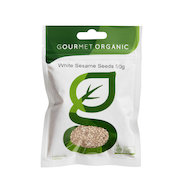 Gourmet Organic White Sesame Seeds 50g