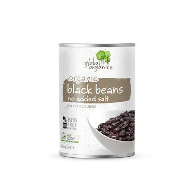 Global Organics Black Beans 400g