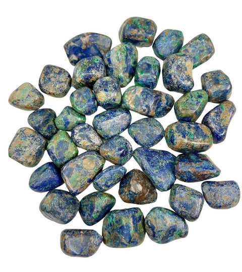 Tumbled Azurite & malachite