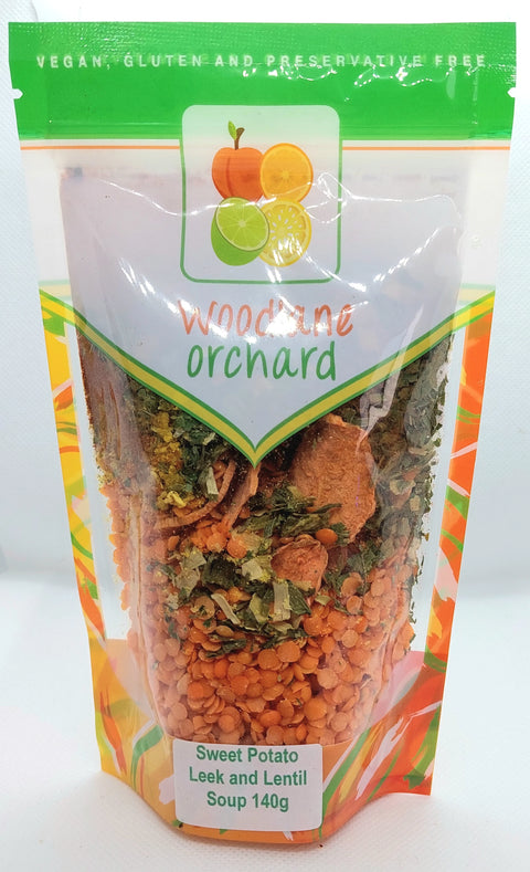 Woodlane Sweet Potato Leek Lentil 140g