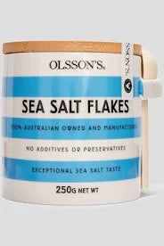 Olssons sea salt flakes ceramic jar